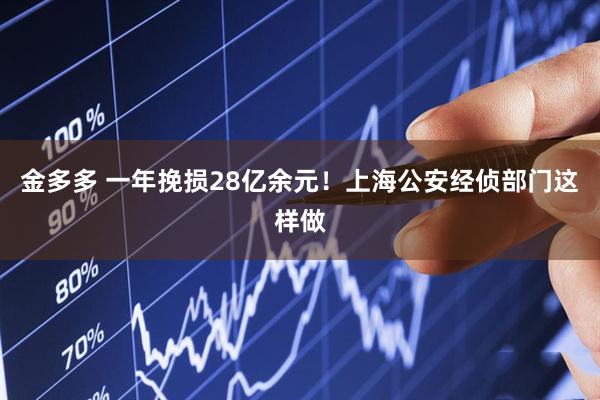金多多 一年挽损28亿余元！上海公安经侦部门这样做